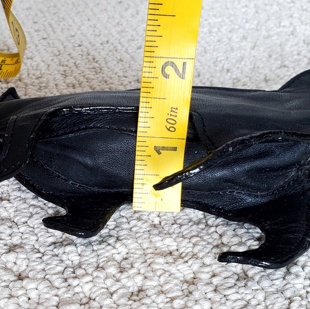 Wilson's Leather Black Leather Cat Figural Shaped Zip Pouch, 8.5", EUC - Picture 12 of 15